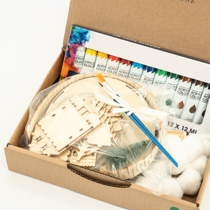 Winter Wonderland- Houten kersthuisje