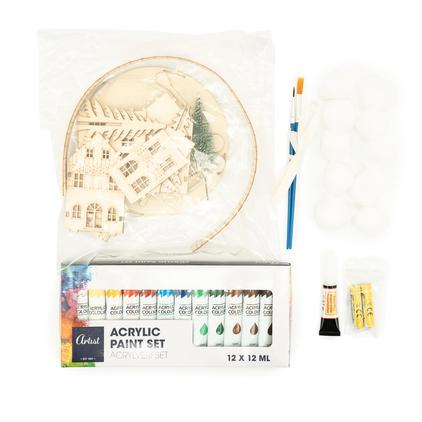 Winter Wonderland- Houten kersthuisje